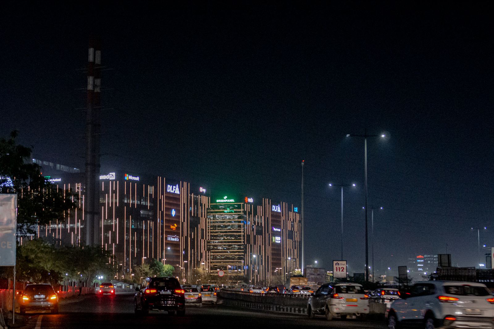 Neon Veins of Gurgaon