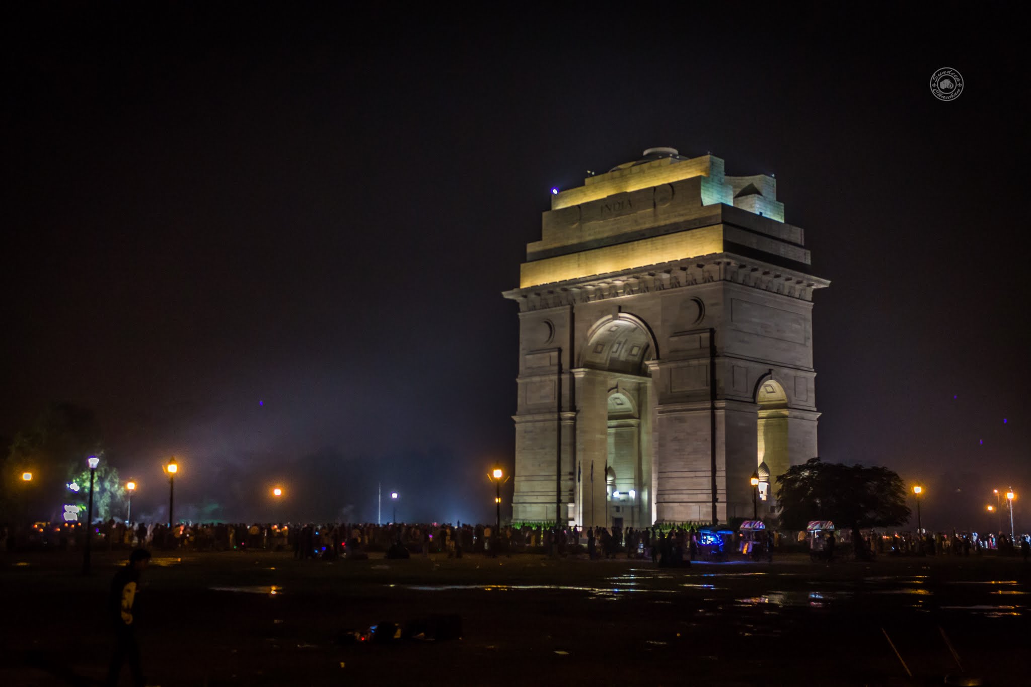 India Gate at Midnight by Sundeep Chauhan
